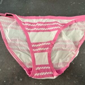 Vintage PINK Victoria's Secret bikini panties Oct 07